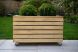 Rectangular Wooden Planter With Wheels - 800mm x 400mm