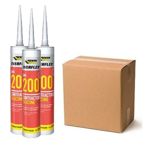 Silicon 200 Contractors Lma - 300ml White - Box of 25