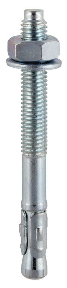 10mm x 75mm - Throughbolt Masonry Anchor - BZP - Bag of 4