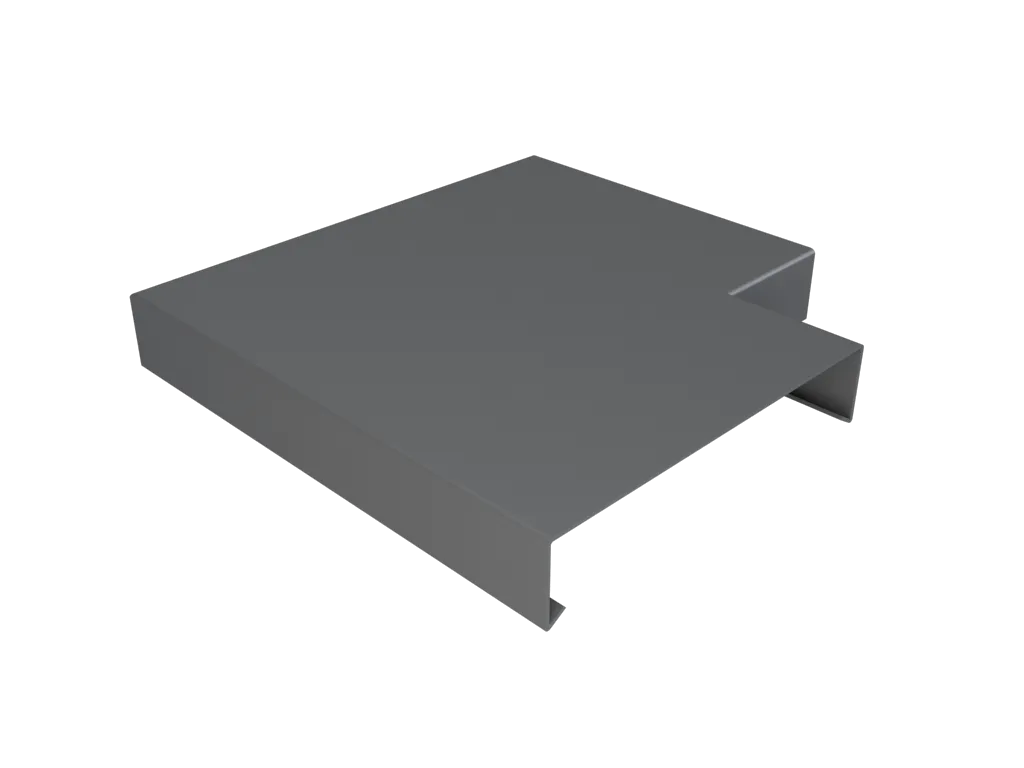 Aluminium Coping for 241-300mm Wall - 135 Degree Angle - 360mm Anthracite Grey