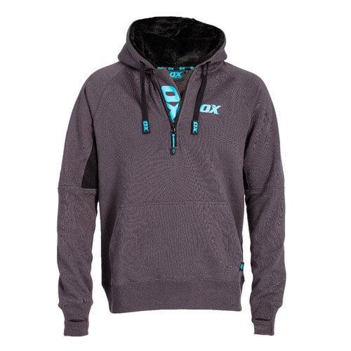 OX Hoodie Black & Grey - Large