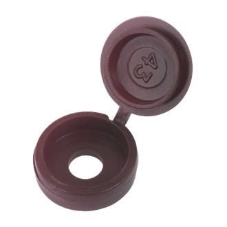 Screw Cover Caps - Brown - Box of 200