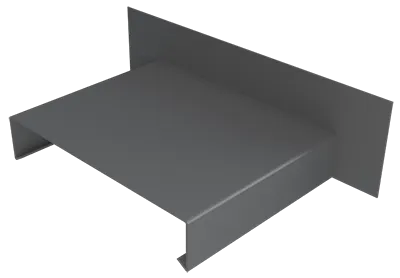 Aluminium Coping Upstand for 241-300mm Wall - 360mm Anthracite Grey