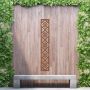 Steel Privacy Screen Diamond - Free Standing - 1800mm x 300mm Steel Corten