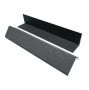 Standard Woodgrain / Grooved Composite Decking Corner Trim - 41mm x 41mm x 3600mm Grey