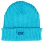 OX Knitted Beanie - Cyan